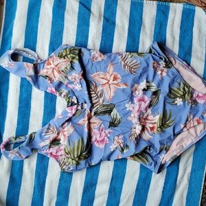 KONA SOL XL RUFFLED ONE PIECE SWIMSUIT